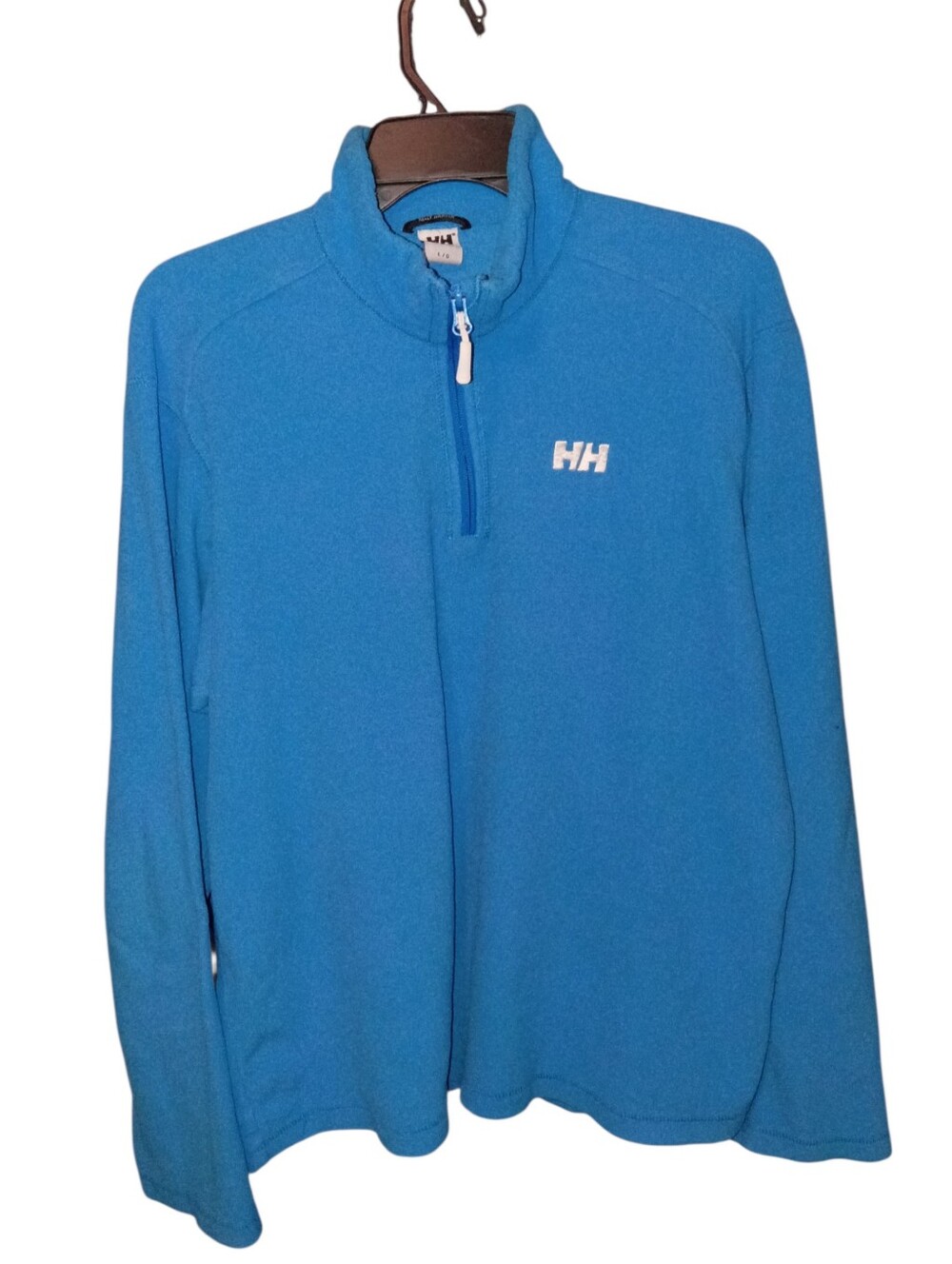 Helly Hansen Blue Lightweight 1/4 Zip Fleece Pullover Women's Size Large